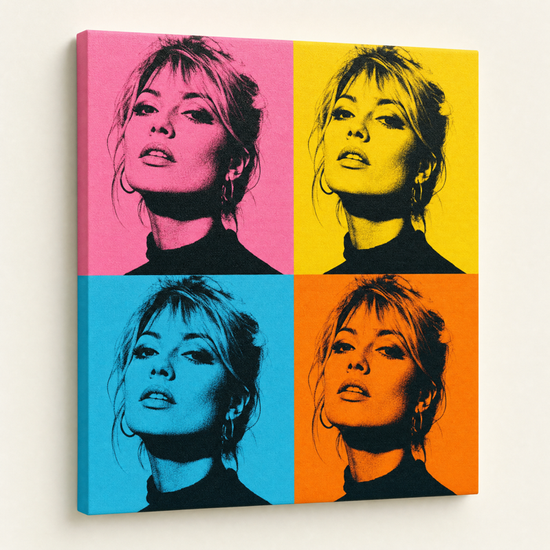 Styl Pop-art — przykład obrazu ze zdjęcia